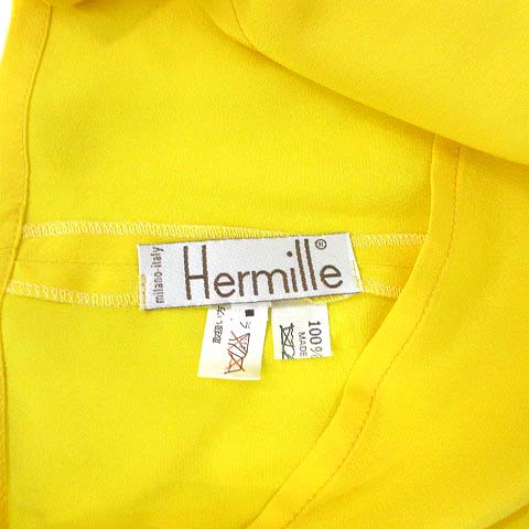 ヘルミーレ Hermille シルク ジョーゼット カットソー トップス 
