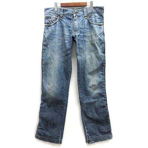 ドルチェ&ガッバーナ ドルガバ DOLCE&GABBANA パイソン トリム デニム  