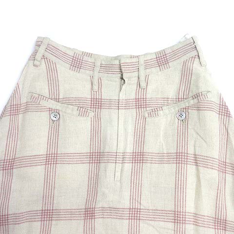 イッセイミヤケ アイエス I.S コットン リネン フレア ロング スカート