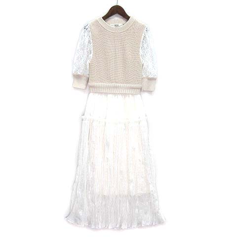 ファーファー FURFUR ミックス ニット ワンピース ロング丈 シアー 