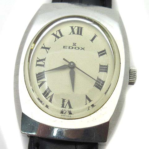 エドックス EDOX 手巻き 腕時計 ローマン 20056 アンティーク 
