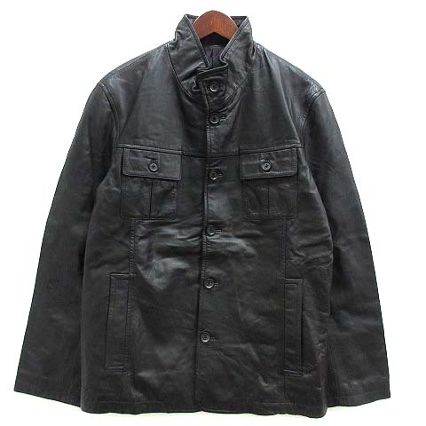 MATU:TA HOMME ラムレザー スタンドカラー ジャケット ブラック 黒 M 