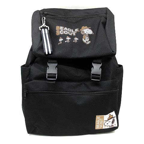 未使用品 スヌーピー SNOOPY かぶせ メッシュ リュックサック バック 