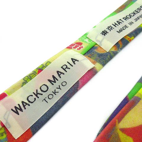 ワコマリア WACKO MARIA 東京HAT ROCKERS ネクタイ 総柄 マルチカラー 
