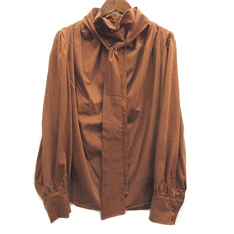 フレイアイディー FRAY I.D ボウタイ サテン ブラウス シャツ 長袖  