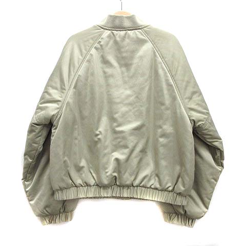 ザラ ZARA サテン ボンバージャケット オーバーサイズ ブルゾン 中綿  