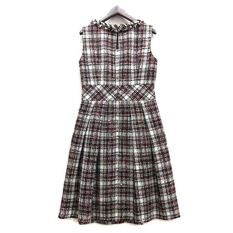【CHICLINE 】シースルースパンコールツイードワンピース トゥービーシック TO BE CHIC スパンコール ツイード ワンピース