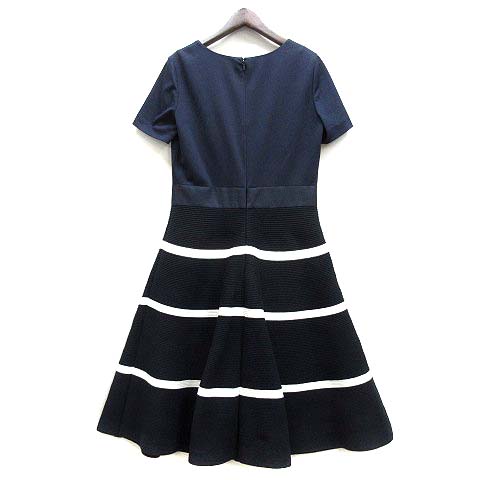 未使用品 トゥービーシック TO BE CHIC ボーダー ニット ドッキング  