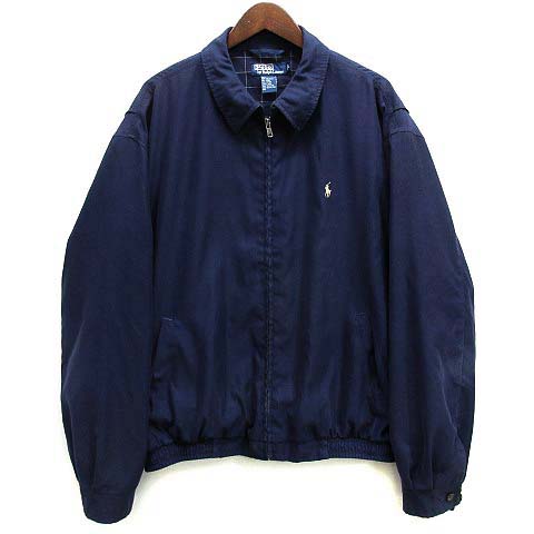 90s Ralph Lauren スイングトップ ブラックピーチスキン XL