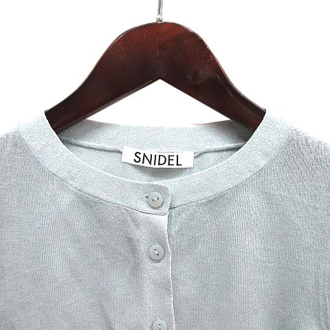 SNIDEL スパークルシアーハーフスリーブカーディガン スパークル
