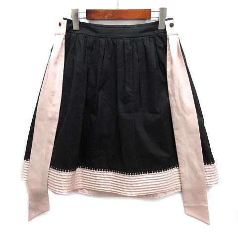 トゥービーシック TO BE CHIC スカート 裾ティアード 膝丈