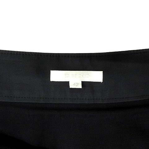 TO BE CHIC トゥービーシック スカート 黒 新品 未使用 TO BE CHIC - TO BE CHIC トゥービーシック スパンコール タック