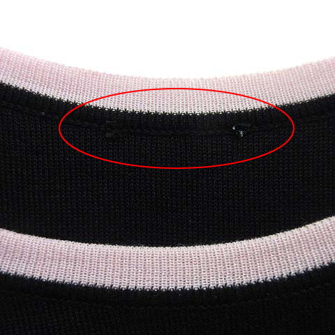 シャネル CHANEL スポーツライン コットン リブ ニット 半袖 ラグラン