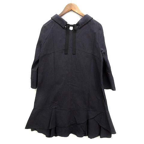 トゥービーシック TO BE CHIC シアサッカー ストレッチ ペプラム 