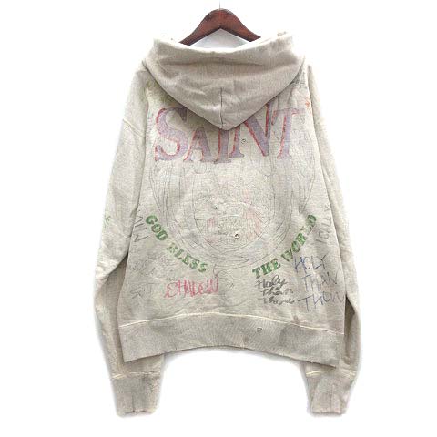 セントマイケル SAINT MICHAEL ヴィンテージ 加工 キリスト スウェット 