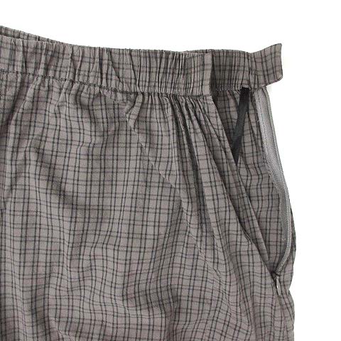 ジウ 慈雨 センソユニコ 2020年 チェック ワイド サルエル クロップド