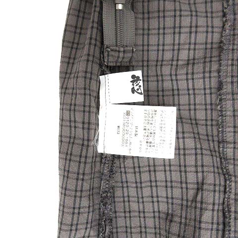 ジウ 慈雨 センソユニコ 2020年 チェック ワイド サルエル クロップド