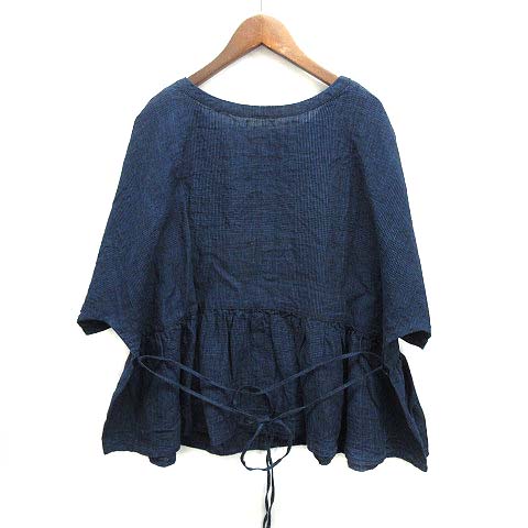 ネストローブ nest Robe 2024SS リネン インディゴ グレンチェック
