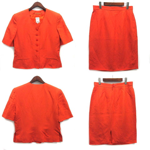 セリーヌ CELINE スカート スーツ 上下 セットアップ 半袖 ジャケット  