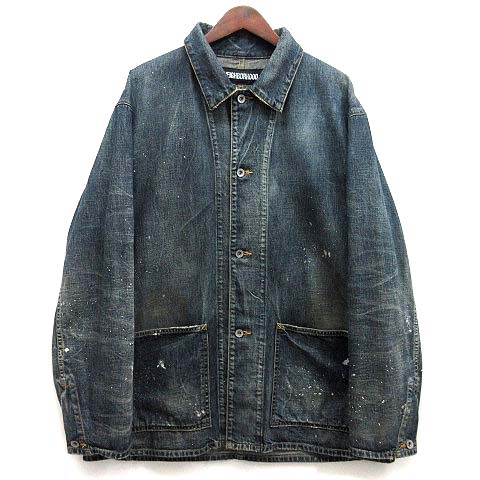 ネイバーフッド SAVAGE サベージ 加工カバーオールデニム 青白 L
