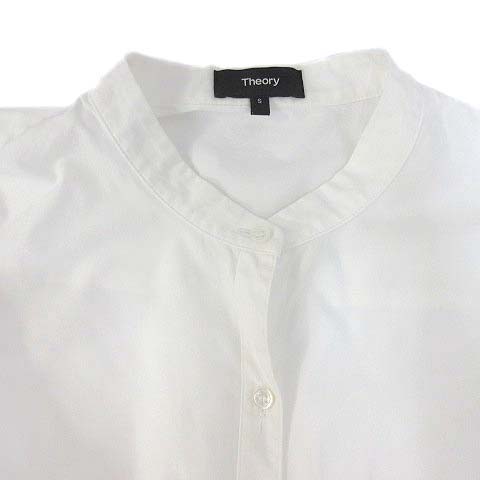 Theory ホワイト 長袖チュニック S 新品」Theory グレー ホワイト 長袖チュニック S