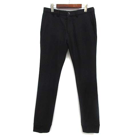 ジュンハシモト junhashimoto ウール リブ パンツ RIB PANTS ブラック 