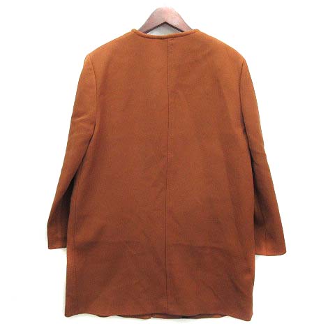 ザラウーマン ZARA WOMAN ノーカラー ジップアップ コート