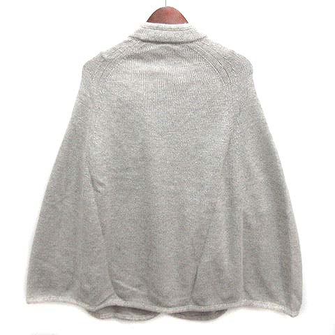 OLD ENGLANDニットポンチョ（グレー）