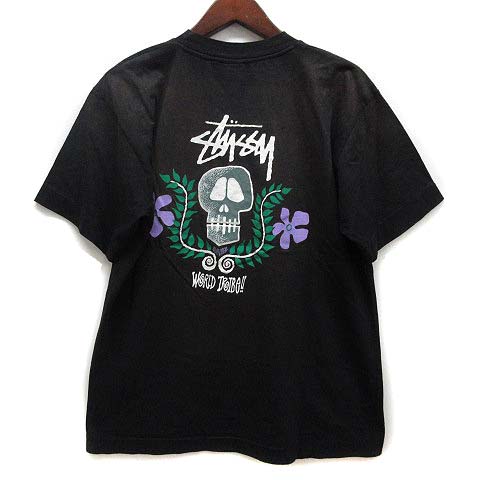 ステューシー STUSSY SKULL FLOWER スカル フラワー Tシャツ