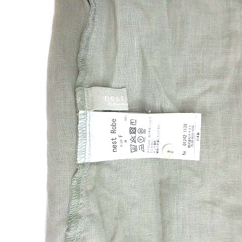 ネストローブ nest Robe 2024SS リネン ラッフル袖 2way ブラウス 半袖