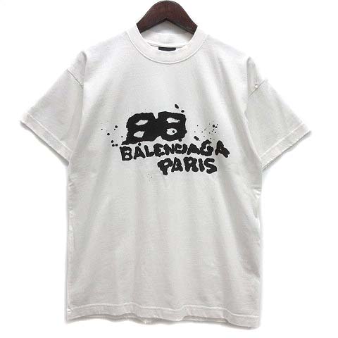 23ss BALENCIAGA テープロゴ クルーネック ダメージ加工Tシャツ 23ss BALENCIAGA テープロゴ クルーネック ダメージ加工Tシャツ！