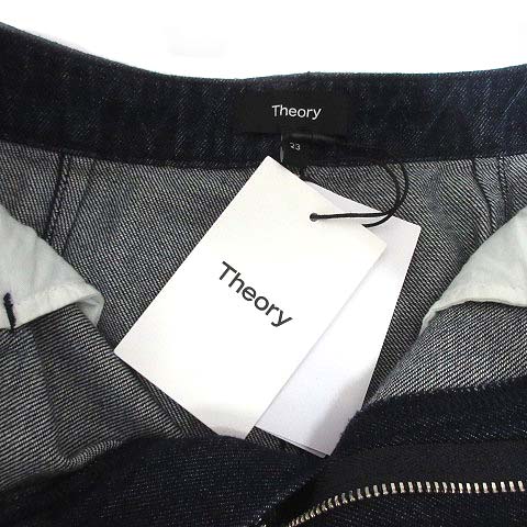 未使用品 セオリー Theory 2024SS ドレープ デニム マキシ