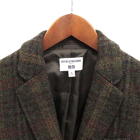 ユニクロ UNIQLO イネス INES チェック ウール ツイード テーラード