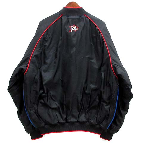 NBA Sixers 黒 ナイロンジャケット