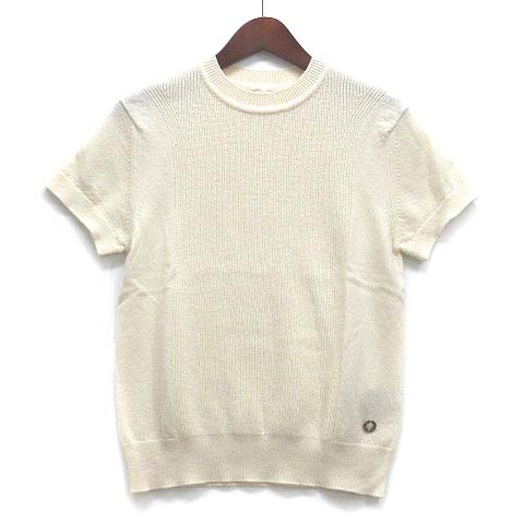 エルメス HERMES 2024SS カシミヤ100％ ニット 半袖 クルーネック 