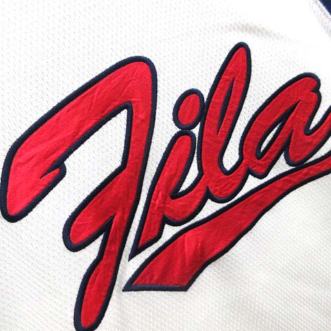 FILA - フィラ FILA バスケ ユニフォーム セットアップ シャツ パンツ ホワイトS フィラ FILA バスケ バスケットボール ゲーム ユニフォーム 上下
