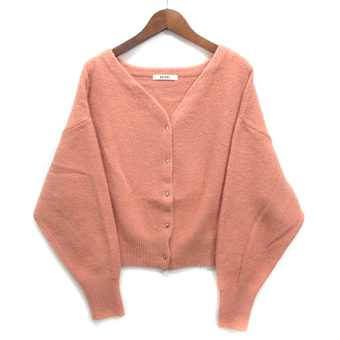 STONE  レッド スナイデルニット カーディガン STONE レッド スナイデルニット カーディガン カーディガン｜SNIDEL