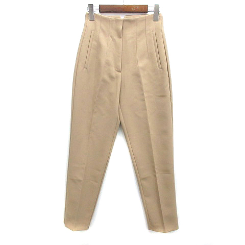 ザラ ZARA ハイウエスト テーパード パンツ ベージュ XS 1478