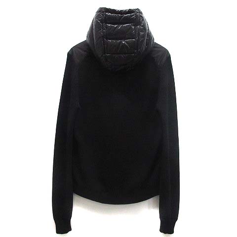 MONCLER M ハイブリッド カーディガン ブラック Moncler Hybrid Zip