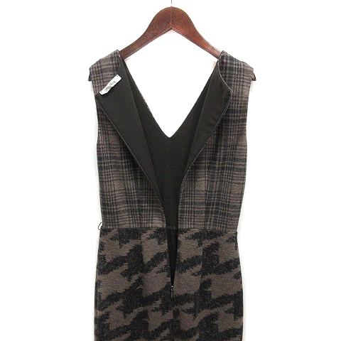 マックスマーラ MAX MARA 白タグ 切替 ウール タイト ワンピース