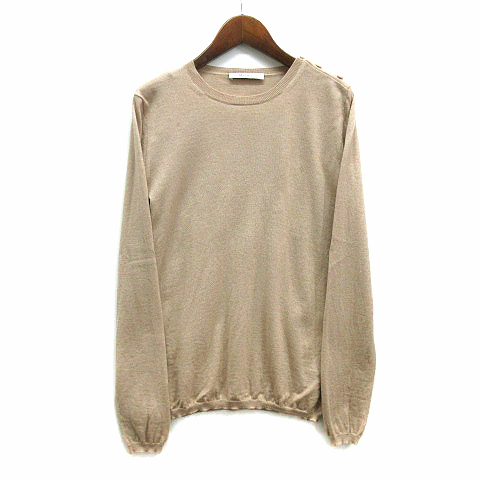 マックスマーラ MAX MARA 白タグ カシミヤ シルク ニット 長袖 ハイゲージ セーター ベージュ S 13661299 レディース マックスマーラ MAX MARA 白タグ カシミヤ シルク ニット 長袖