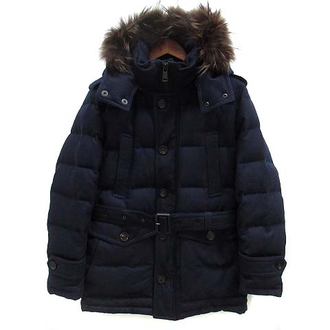 BURBERRY BLACK LABEL ダウンコート黒 ファー付きフード 【公式通販】