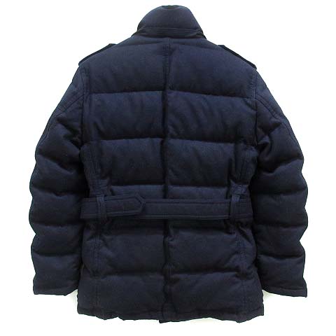 ブラックレーベル ウール ダウンコート ネイビー BURBERRY バーバリー