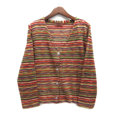 ミッソーニ MISSONI マルチボーダー ツインニット アンサンブル 