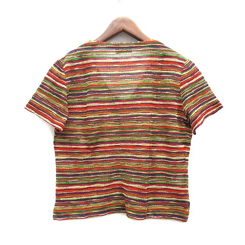 MISSONI ミッソーニ　カーディガン　半袖　レーヨン　マルチカラー　42 MISSONI ミッソーニカーディガン半袖レーヨンマルチカラー42