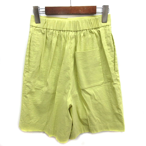 セオリー Theory リネン レーヨン タック ショート パンツ ウエスト