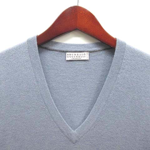 ブルネロクチネリ BRUNELLO CUCINELLI カシミヤ100％ ニット Vネック 