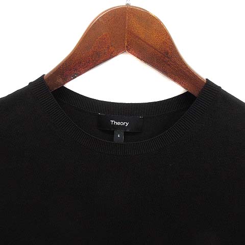 theory 22SS ウォッシャブル　ノースリーブニット　ベスト　黒 UNITED ARROWS ニット セーター ハイネック ノースリーブ