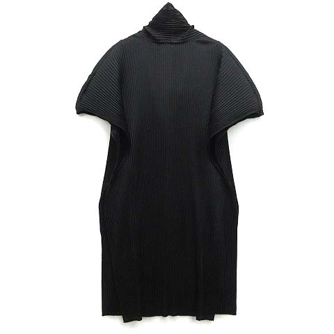 【中古】ヒロココシノ HIROKO KOSHINO 2025SS 立体 プリーツ デザイン ジレ カーディガン ブラック 黒 38 RHTFA45430 美品 レディース ヒロココシノ HIROKO KOSHINO 2025SS 立体 プリーツ デザイン ジレ