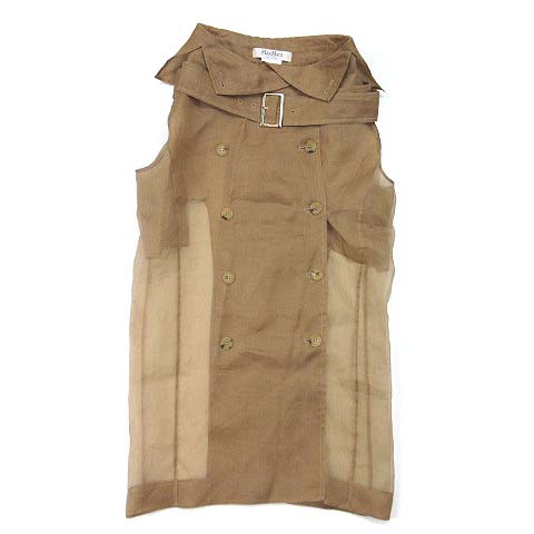 マックスマーラ MAX MARA シルク オーガンジー シアー トレンチ  